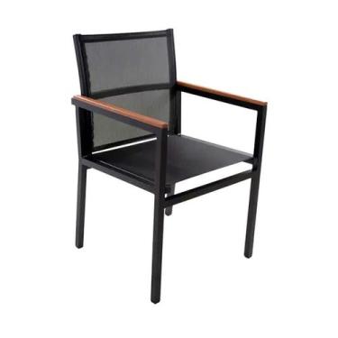 Imagem de Cadeira Diamante de Alumínio Tela Sling Hotel Piscina Jardim - Utildec