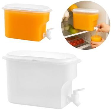 Imagem de Suqueira P/ Geladeira Com Torneira e Tampa Branca 3L - Top