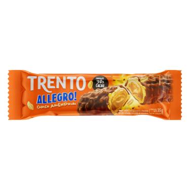 Imagem de Trento Wafer Recheado Chocolate ao Leite com Amendoim Allegro 26g
