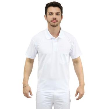 Imagem de Camisa Masculina Polo sem Bolso - DEMORGAN, Branco, P