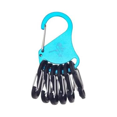 Imagem de Mosquetão Tático Para Camping E Escalada Ao Ar Livre Com 6 Ganchos S-B