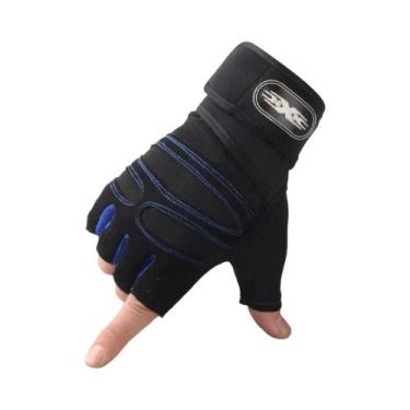 Imagem de Luvas De Fitness Unissex Sem Dedos Com Proteção Antiderrapante Para Pu