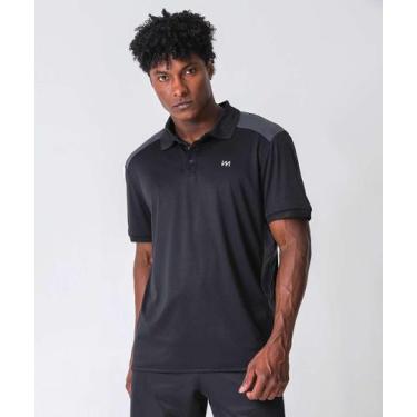 Imagem de Camiseta Polo Masculina Fitness Marisa Preto-58263, Preto, G