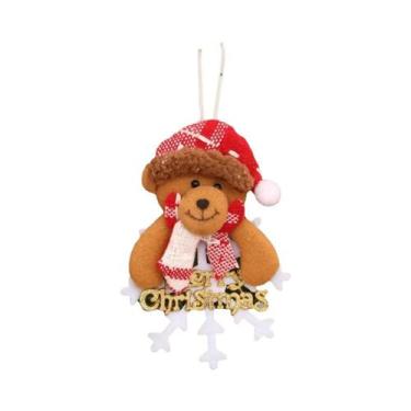 Imagem de Bonecos De Pelúcia De Papai Noel, Boneco De Neve E Rena Para Decoração