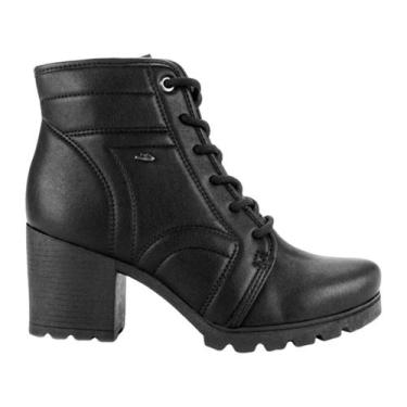 Imagem de Bota Coturno Tratorada Feminina Dakota Cano Médio Matelassê, Preto, 35