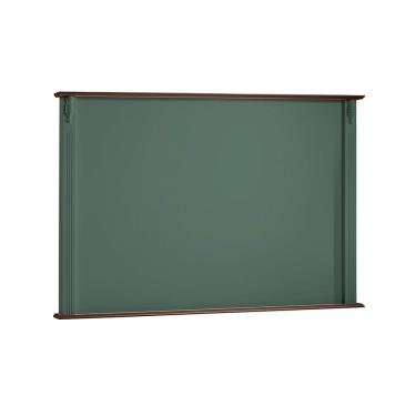 Imagem de Painel de TV para Sala 150cm Clássico 50505 Linz Móveis - Verde Musgo/Imbuia Glazer