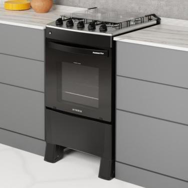 Imagem de Fogão 4 Bocas a Gás com Tampa Bivolt Premium Plus Realce CR227