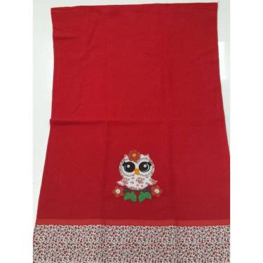 Imagem de Pano de Prato Patchwork Vermelho 68x46cm 0121 - Auto Estima