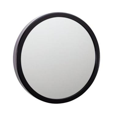 Imagem de Espelho Redondo Com Moldura Aro Decorativo 80cm Preto - Fast Vidros