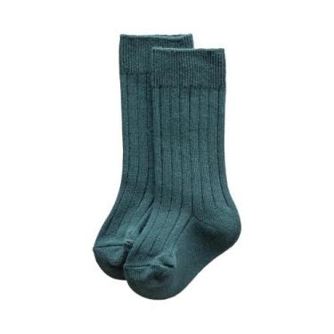 Imagem de Meias De Algodão Para Bebês Meninos E Meninas Até O Joelho Respiráveis