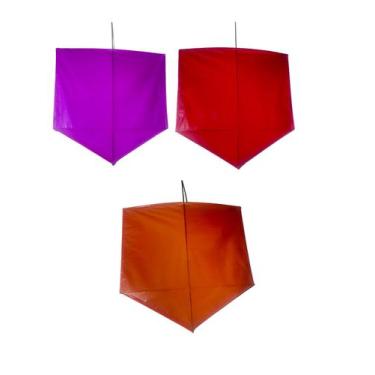 Imagem de Kit 10 Pipas Latinha De 50cm Cor:Variadas - ARV, Variadas