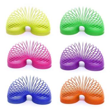 Imagem de Mola Maluca Brinquedo Divertido Colorida Lembrancinha Prenda - Minutob