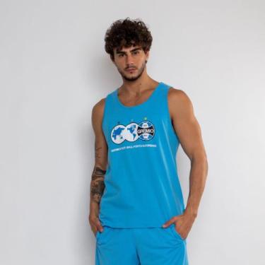 Imagem de Camiseta Regata Grêmio Oficial Legado De Campeão - Surf Center, Azul, 