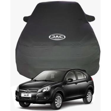 Imagem de Capa de Carro Jac J3 Tecido  Lycra Premium - Cadilhe Capas, Preto