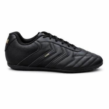 Imagem de Chuteira Ibal Classic Couro Natural Society Masculina Preta Cor:PretoT