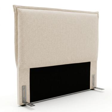 Imagem de Cabeceira Para Cama Box King Size Virella 195cm Moderna com Frame Linho Bege Claro - De...