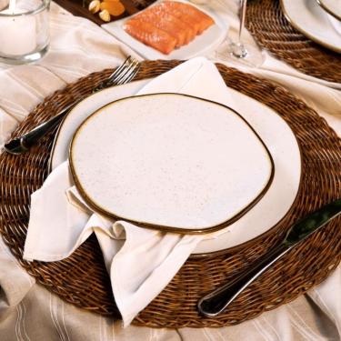 Imagem de Kit Jogo Pratos Sobremesa Lanche 12 Peças para 12 Pessoas Maresia