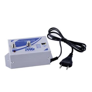 Imagem de Amplificador de Antena Digital TV CATV VHF UHF 30db Proeletronic PQAL3