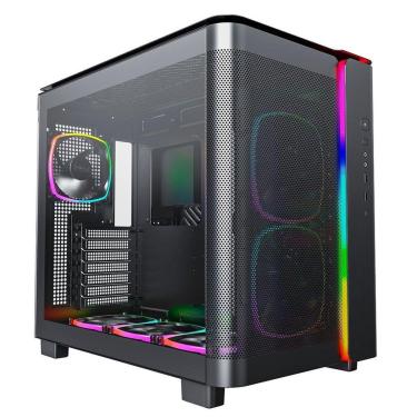 Imagem de Gabinete Gamer Montech King 95 Pro, Mid-Tower, Vidro Duplo Temperado, Com 6X Fans, - KI...