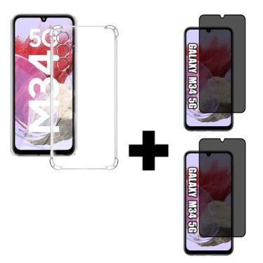 Imagem de 2UN Pelicula 3D Privacidade + 1UN Capa Anti Impacto Para Samsung Galax