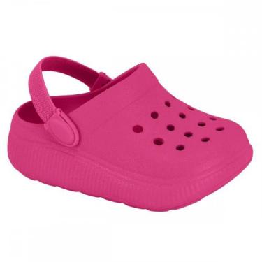 Imagem de Sandalia Molekinha 2749200 Babucha Infantil, Pink, 21/22