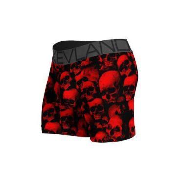 Imagem de Cueca Boxer Kevland Red Skulls, Vermelho, P