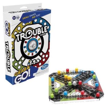 Imagem de Jogo de Tabuleiro Portátil Trouble Grab and Go Hasbro Games - HASBRO G