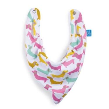 Imagem de Babador Impermeável Bandana Bebê 100% Algodão Cachorrinhos - Multikids