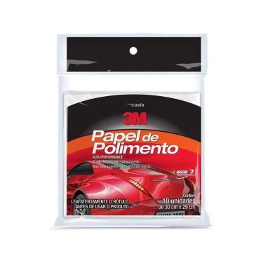 Imagem de Papel para Polimento Automotivo 10 Folhas Acabamento Suave sem Riscos para Ceras e Compostos 3M Brasil