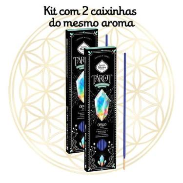 Imagem de Incenso Sagrada Madre Vareta Linha Tarot Gemas Protetoras, 2 X Opala