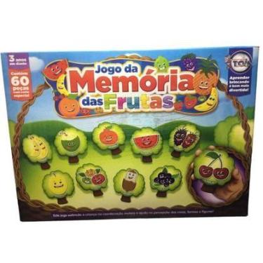 Imagem de Jogo da Memória das Frutas 60 Peças - Toia