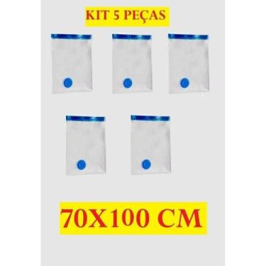 Imagem de KIT 5 Sacos Ou Bomba Tomada 110V Para Embalar Á Vácuo Para Organização