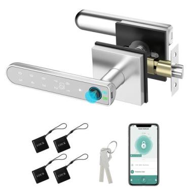 Imagem de Fechadura de porta com impressão digital Foxgard Smart 5 em 1 para qua