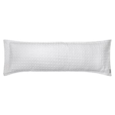 Imagem de Fronha Body Pillow Algodão Lux 200 Fios Versalhes Tamanho Body Branco Altenburg