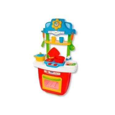 Imagem de Brinquedo cozinha infantil portatil colorida - maral