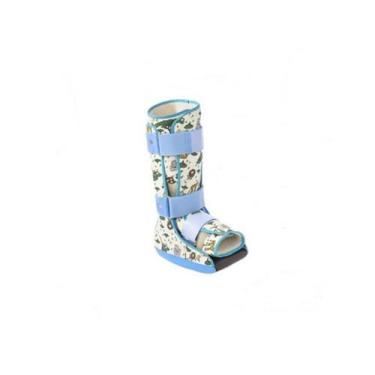 Imagem de Bota Imobilizadora Robofoot Salvapé Infantil Azul, Longa, Azul