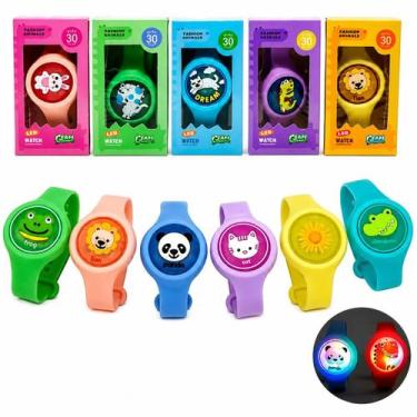 Imagem de Pulseira Infantil Repelente Anti Mosquito Colorida Previne Mosquitos P