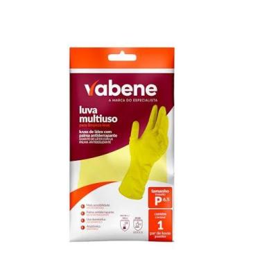 Imagem de Luva Latex Multiuso Leve P Amarela - VABENE