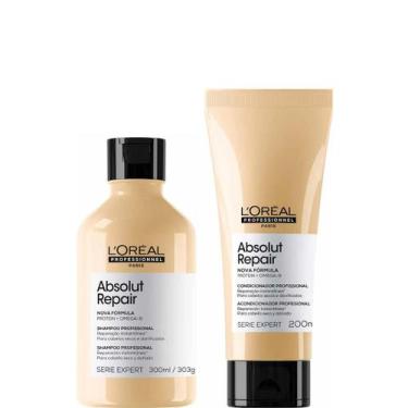 Imagem de Kit Shampoo 300ml Condicionador 200ml Absolut Repair Loreal - L'Oreal 