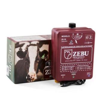 Imagem de Eletrificador De Cerca Elétrica Rural Regulagem 50km Zebu ZK50
