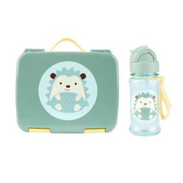 Imagem de Kit Bento Box + Garrafa Flip Tritan Zoo Ouriço - Skip Hop