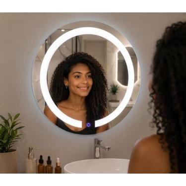 Imagem de Espelho Redondo 40cm Maquiagem Led Touch Screen - ORNATO , LUZ FRIA 60