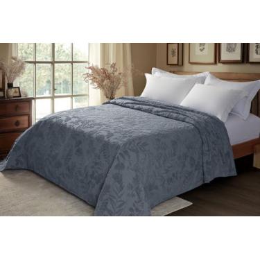 Imagem de Colcha Casal Vintage Classic Lavanda 220x240cm Azul Quartz - Jolitex