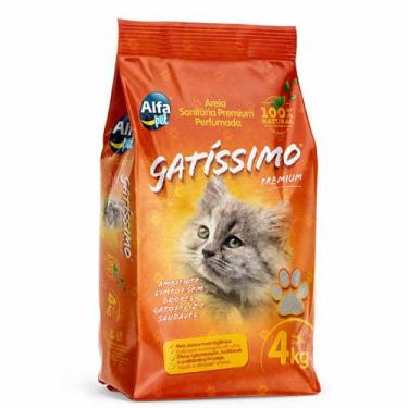 Imagem de Areia Sanitária Gatíssimo Alfa Pet para Gatos Absorvente Controle de O