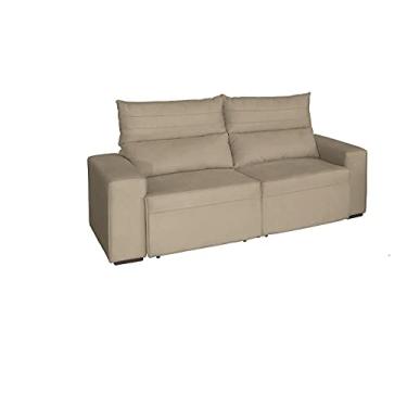 Imagem de Sofa Retratil Reclinável Viena Bege 2,00m 3 Lugares REC ESTOFADOS