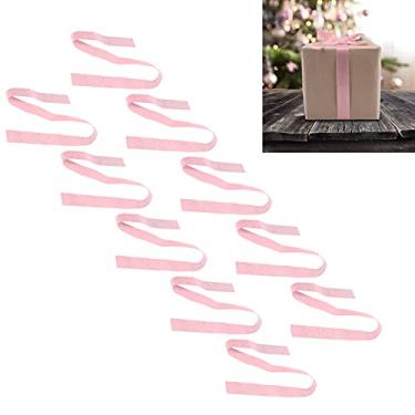 Imagem de Fita de fio prateado, fita metálica com glitter acessórios de roupas ornamentos de cabelo 1 rolo/10 jardas para embrulho de presente para embalagem de Natal (rosa - S4)