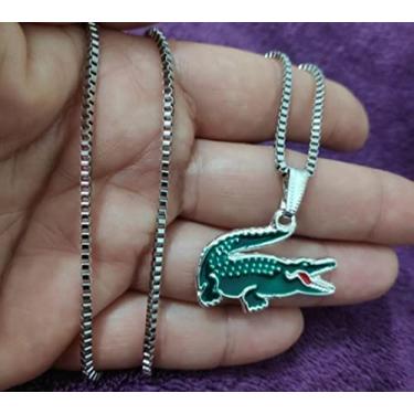 Imagem de Corrente com Pingente Aço Inox Lacoste (Dourado)