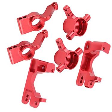 Imagem de Conjunto de copos de direção de assento RC C, conjunto de articulações leves de copos de direção RC Resistente à corrosão para carro RC 1/10(vermelho)