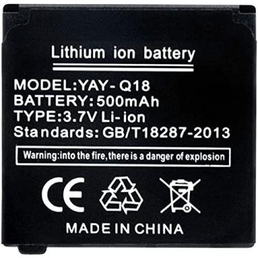 Imagem de Bateria de relógio inteligente, bateria de 3,7 V 500 mAh para bateria de polímero de lítio recarregável Q18 - 2 peças