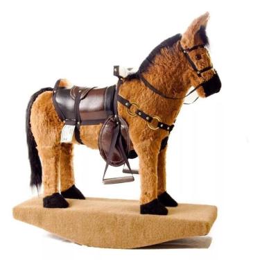 Imagem de Cavalo De Balanço Luxo Cortiço Artesanal
